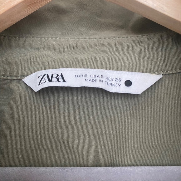 Zara Sage Green Short Sleeve - Picture 2 of 3